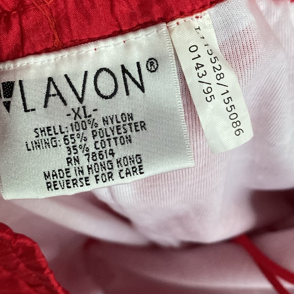 (B38) Vintage Womens Lavon Large Red Zip Up Windbreaker Jacket 90’s, NWT - Picture 10 of 15